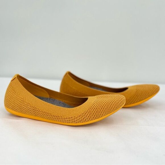 Allbirds Knit Tree Breezers Thrive Yellow Renewable Slip On Ballet Flats Size 6 - Picture 14 of 14